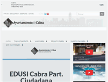 Tablet Screenshot of cabra.es